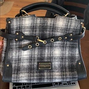 Christian Lacroix Strasbourg Flannel Plaid Satchel